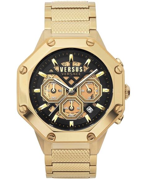 versus versace watch gold